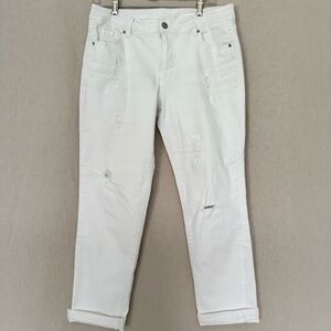 Jag Jeans Women's White Cropped Jeans